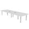 Skutchi Designs 45 in W, 144 in L, 29 in H, Engineered Wood Top, White H-AREC-46143PT-WC-EL - alternate 1